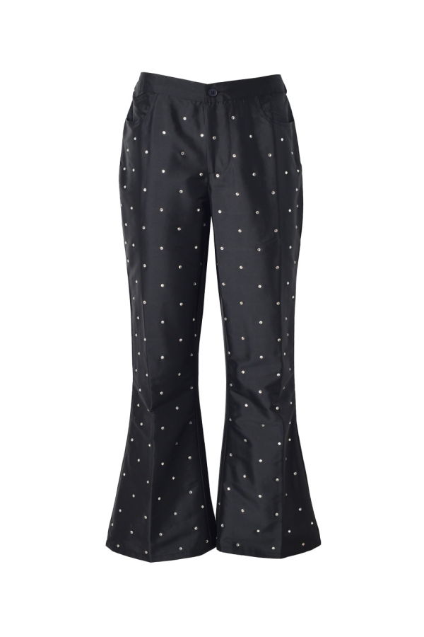 BATSHEVA Lawyer Pant - Black Rhinestone