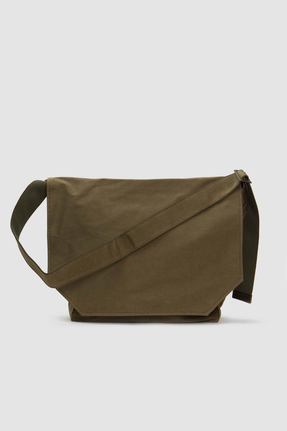 Hender Scheme Flap Shoulder Big Bag - Khaki | Garmentory