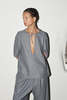 Datura Boiled Wool Jade Top - Granite - Thumbnail 4