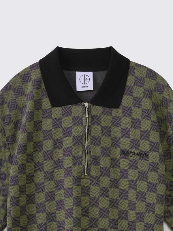 Polar Skate Co. Jacques Polo Shirt - Black/Green | Garmentory