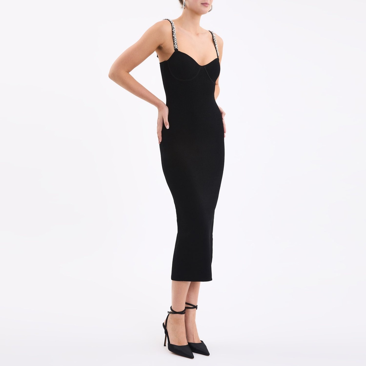 Rebecca Vallance Adele Knit Midi Dress | Garmentory Rebecca Vallance Adele Knit Midi Dress | Garmentory