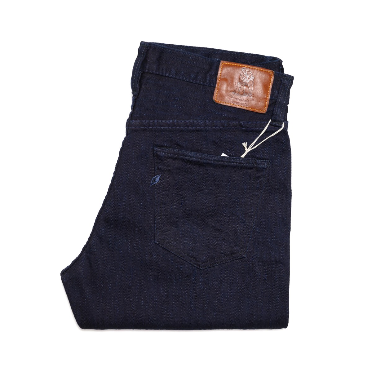Pure Blue Japan Relaxed Tapered 13oz Extra Slub Stretch Selvedge Denim - Double Indigo - Image 1 of 10