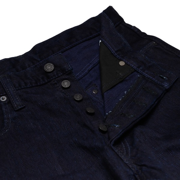 Pure Blue Japan Relaxed Tapered 13oz Extra Slub Stretch Selvedge Denim - Double Indigo