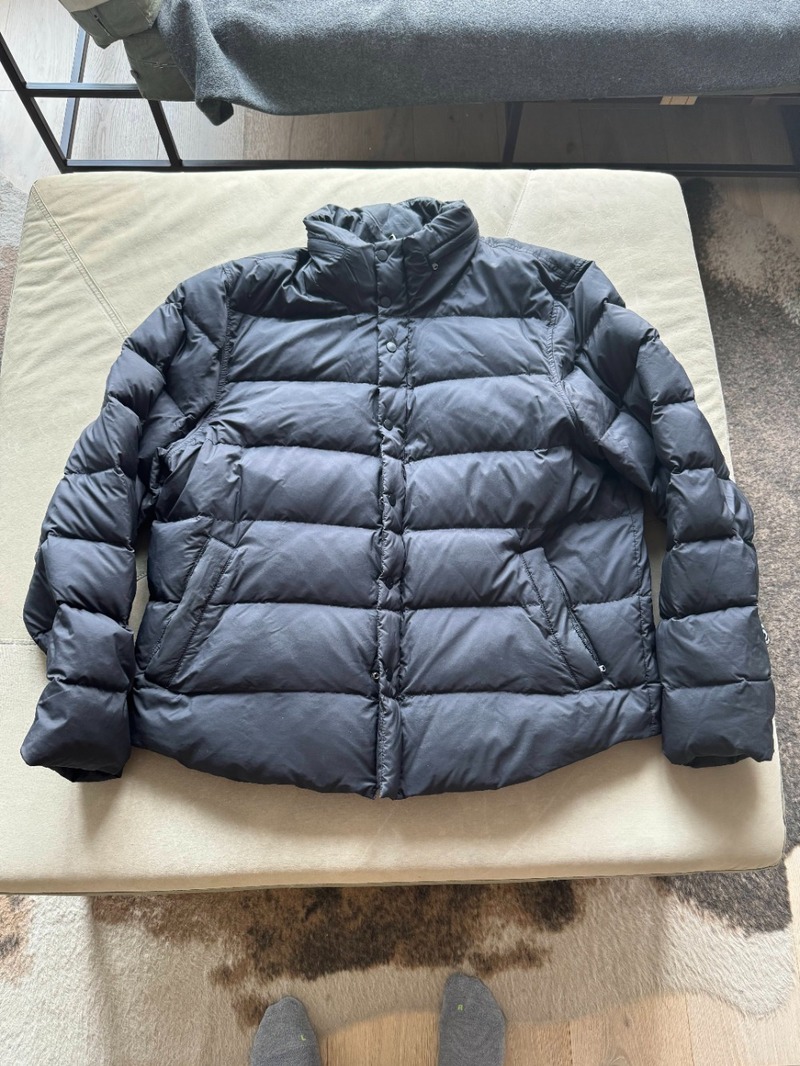 James Perse Puffer Down Jacket Gray Garmentory