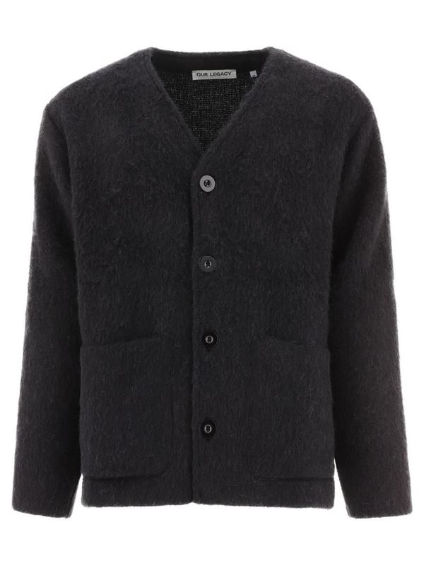 HiroNY　OURLEGACY MOHAIR CARDIGAN Cardigan in Black Mohair – SVRN