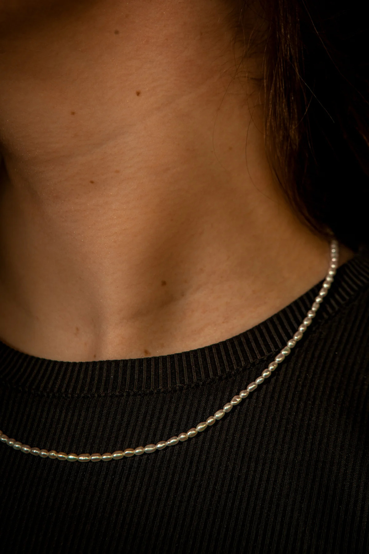 Sarah Bijoux Mini Freshwater Pearl Necklace - Pearl - Image 2 of 2