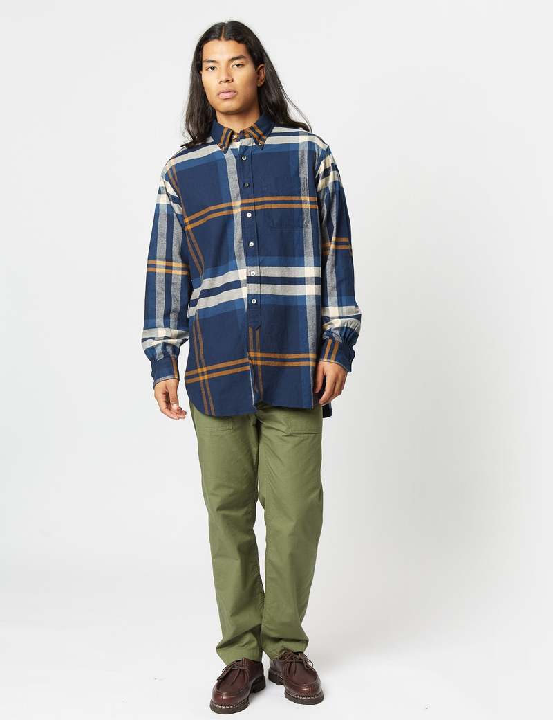 トップス 19th  BD Shirt - Plaid Engineered Garments Big Plaid 19 Century BD Shirt - Navy