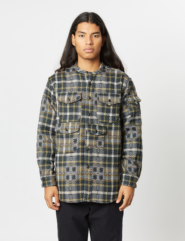 トップス ENGINEERED GARMENTS North Western Shirt Engineered Garments North Western Shirt - Black/Tan | Garmentory
