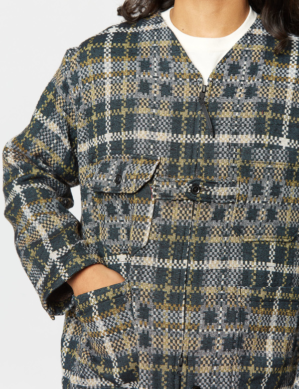 Engineered Garments Shooting Jacket - Black/Tan Plaid