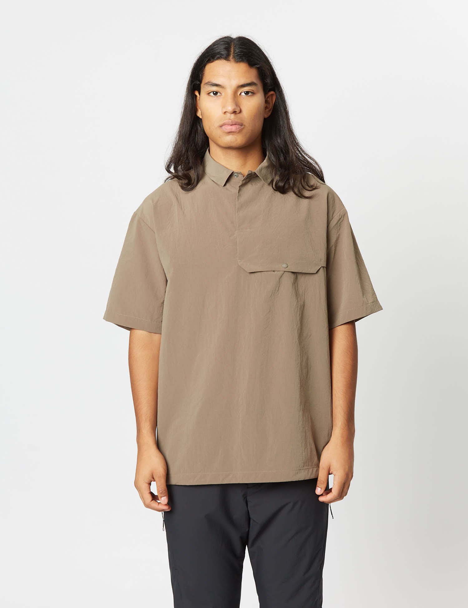 Snow Peak Quick Dry Polo Shirt - Brown | Garmentory