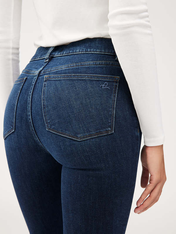Mara Straight Instasculpt Straight Jeans Parchment - DL1961