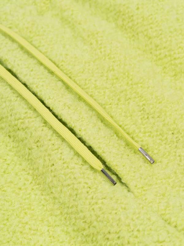 Auralee Alpaca Wool Leno Cloth Easy Pants - Lime Green | Garmentory