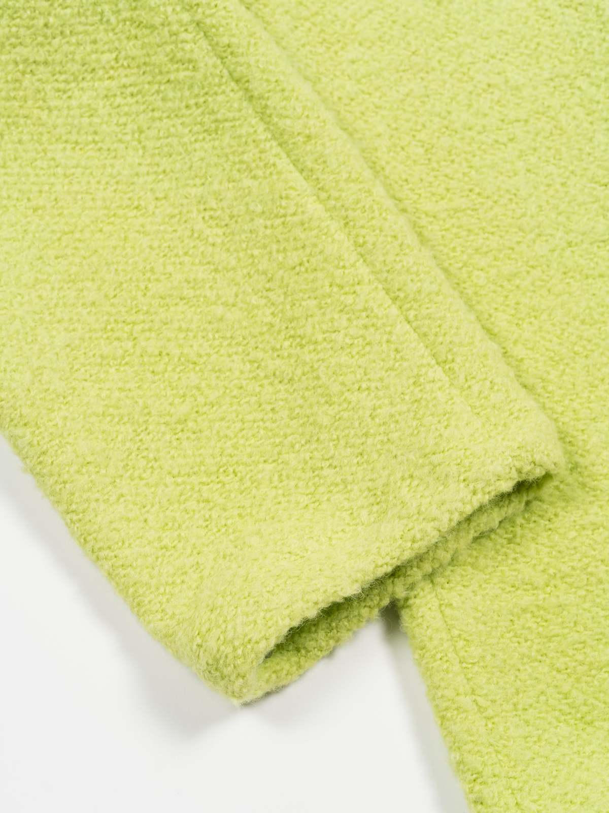 Auralee Alpaca Wool Leno Cloth Easy Pants - Lime Green | Garmentory