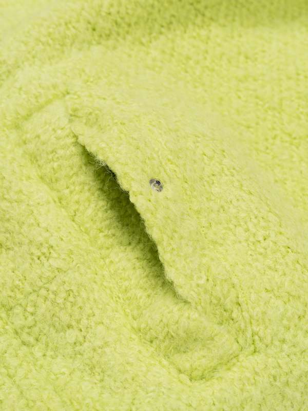 Auralee Alpaca Wool Leno Cloth Easy Pants - Lime Green | Garmentory