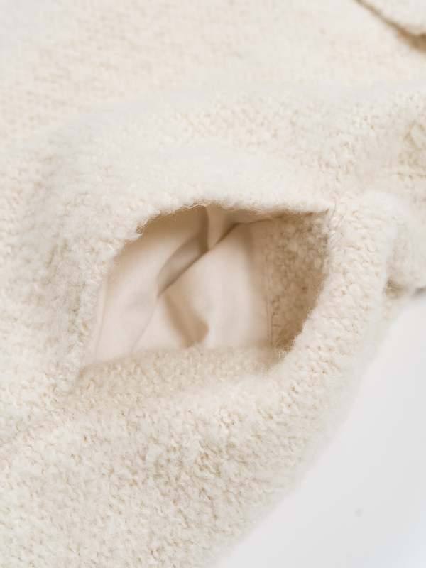 Auralee Alpaca Wool Leno Cloth P/O Parka - Ivory White | Garmentory