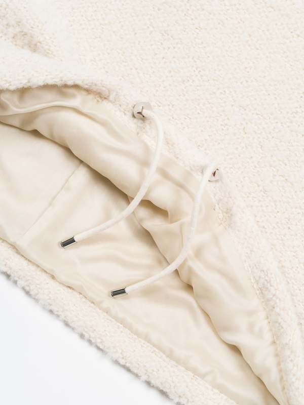 Auralee Alpaca Wool Leno Cloth P/O Parka - Ivory White | Garmentory