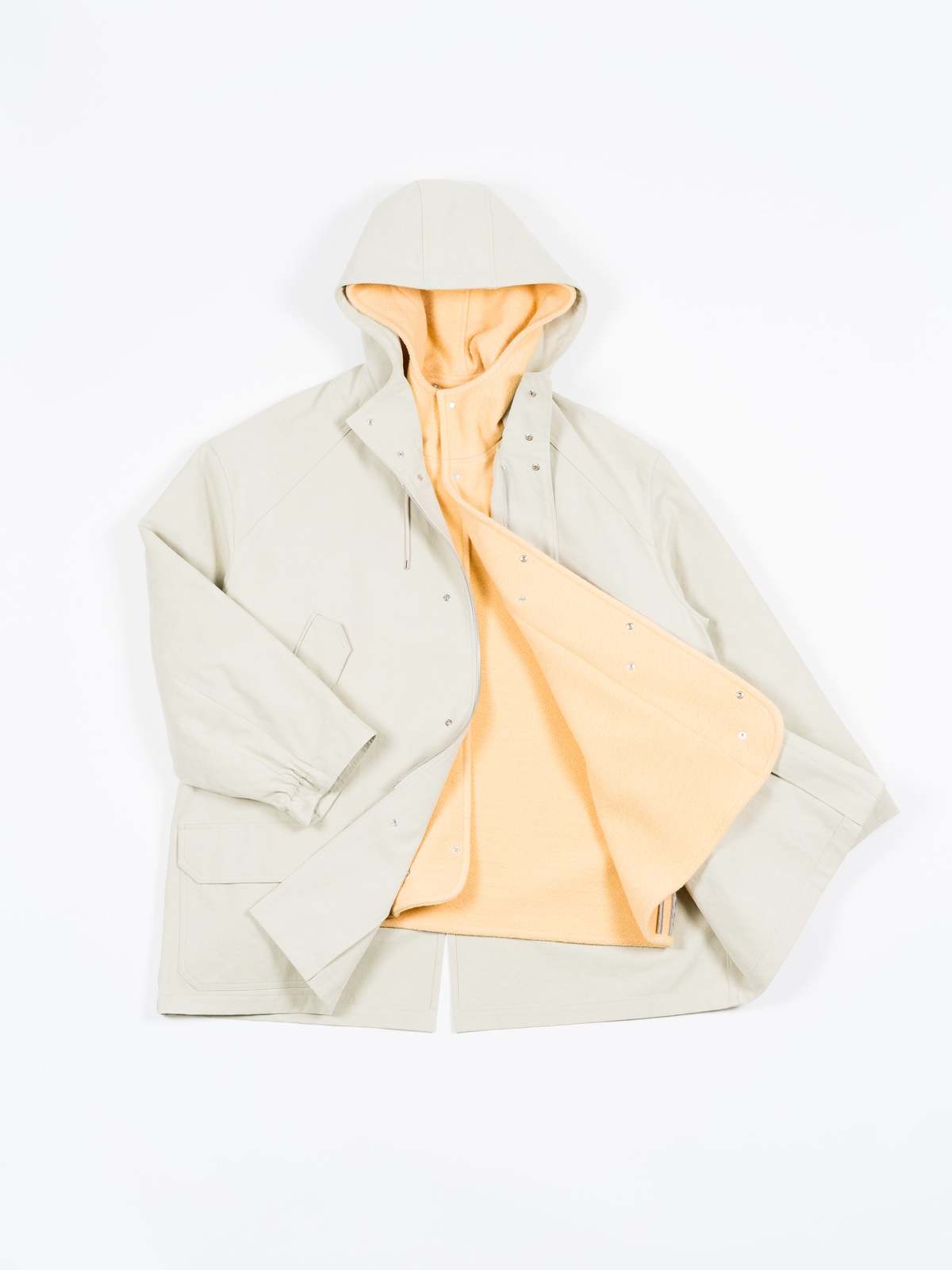 Auralee Washed Heavy Canvas Liner Coat - Ivory | Garmentory