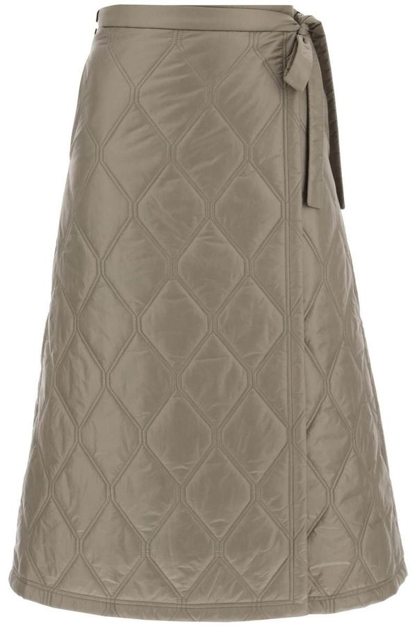 Ganni quilted wrap skirt Garmentory