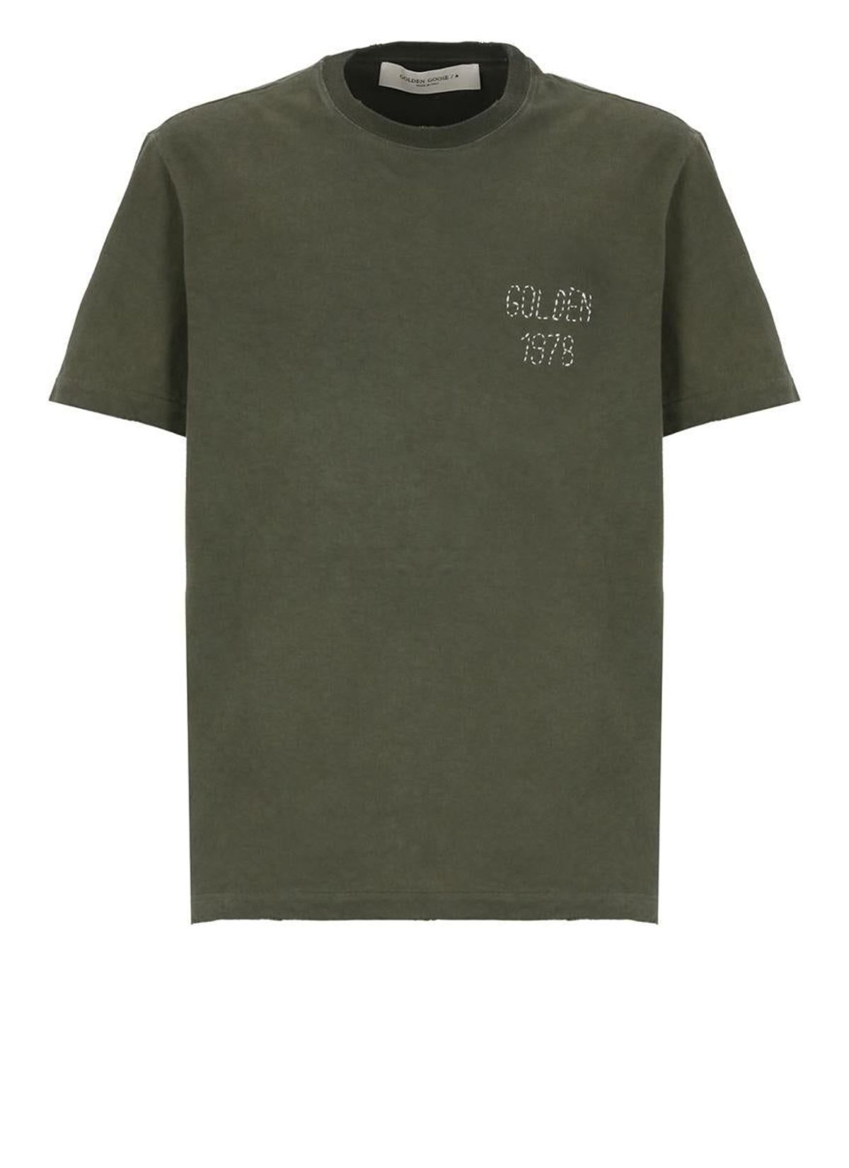 Tシャツ・カットソー GOLDEN GOOSE Men T Shirts GMP01220P00067135479 Green Golden-Goose-T-shirts-and-