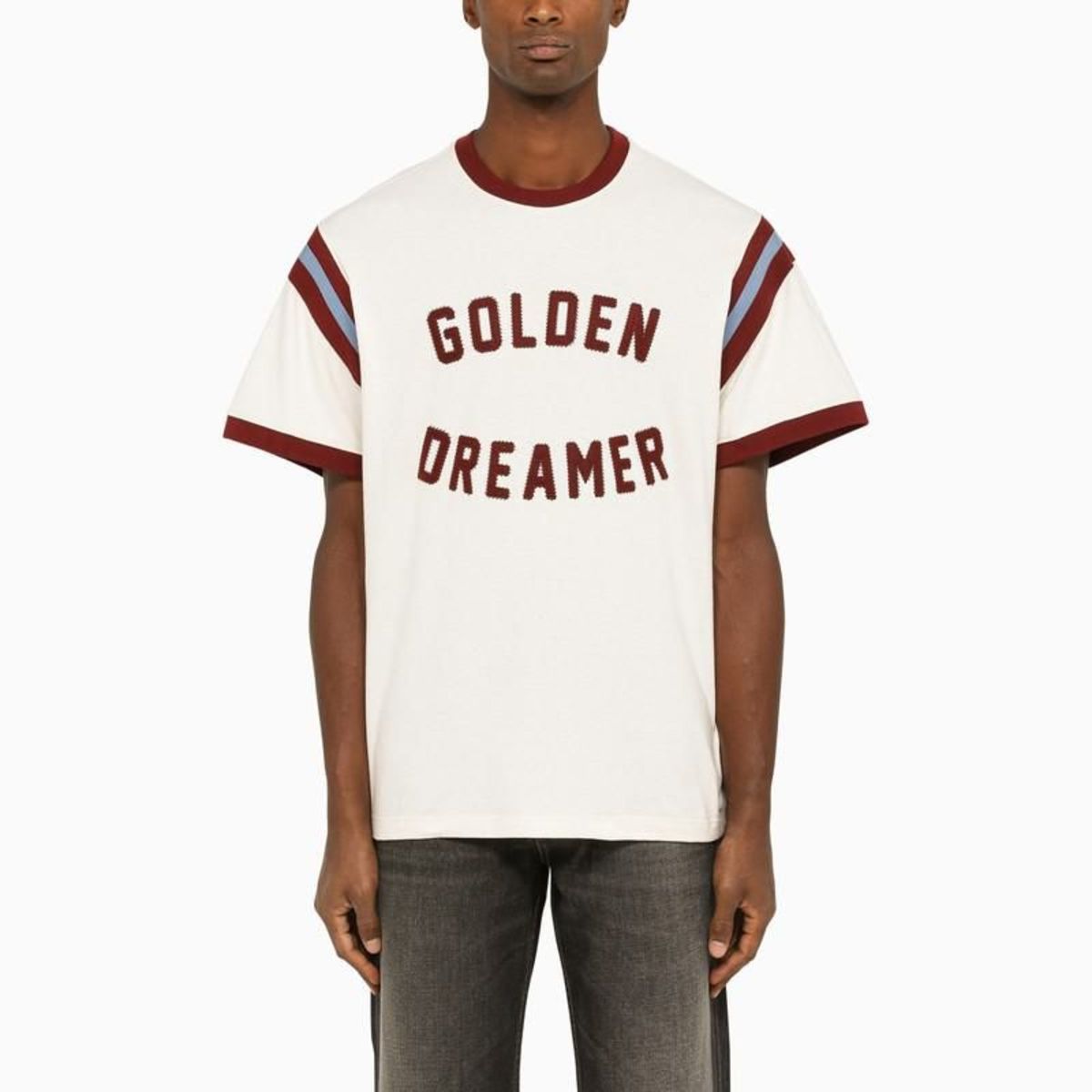 Golden  deluxe brand カットソー Golden Goose Golden Dreamer cream t-shirt | Garmentory