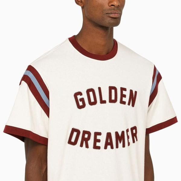 Golden Goose Golden Dreamer cream t-shirt | Garmentory