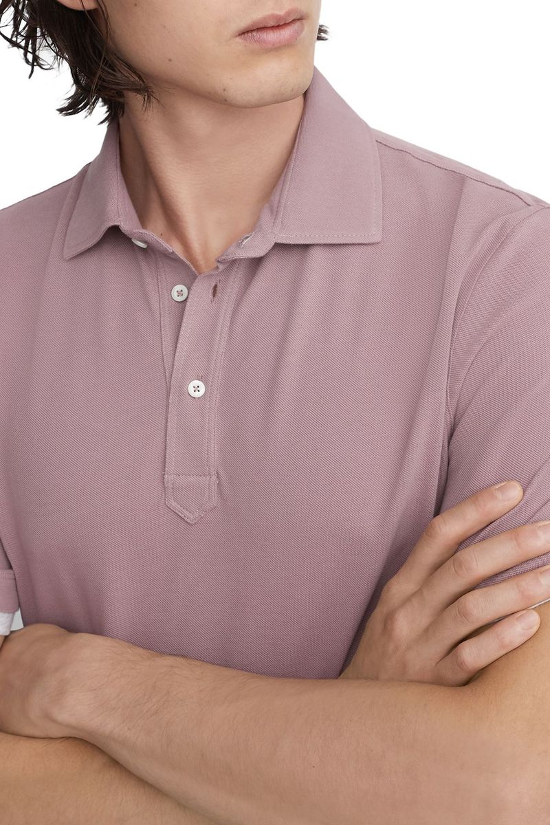 BRUNELLO CUCINELLI ピンク ポロシャツ　M Brunello Cucinelli - Grapefruit Polo | Mitchell Stores