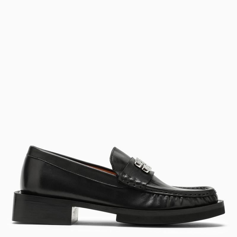 Ganni square heel loafer - Black | Garmentory Ganni square heel loafer - Black | Garmentory