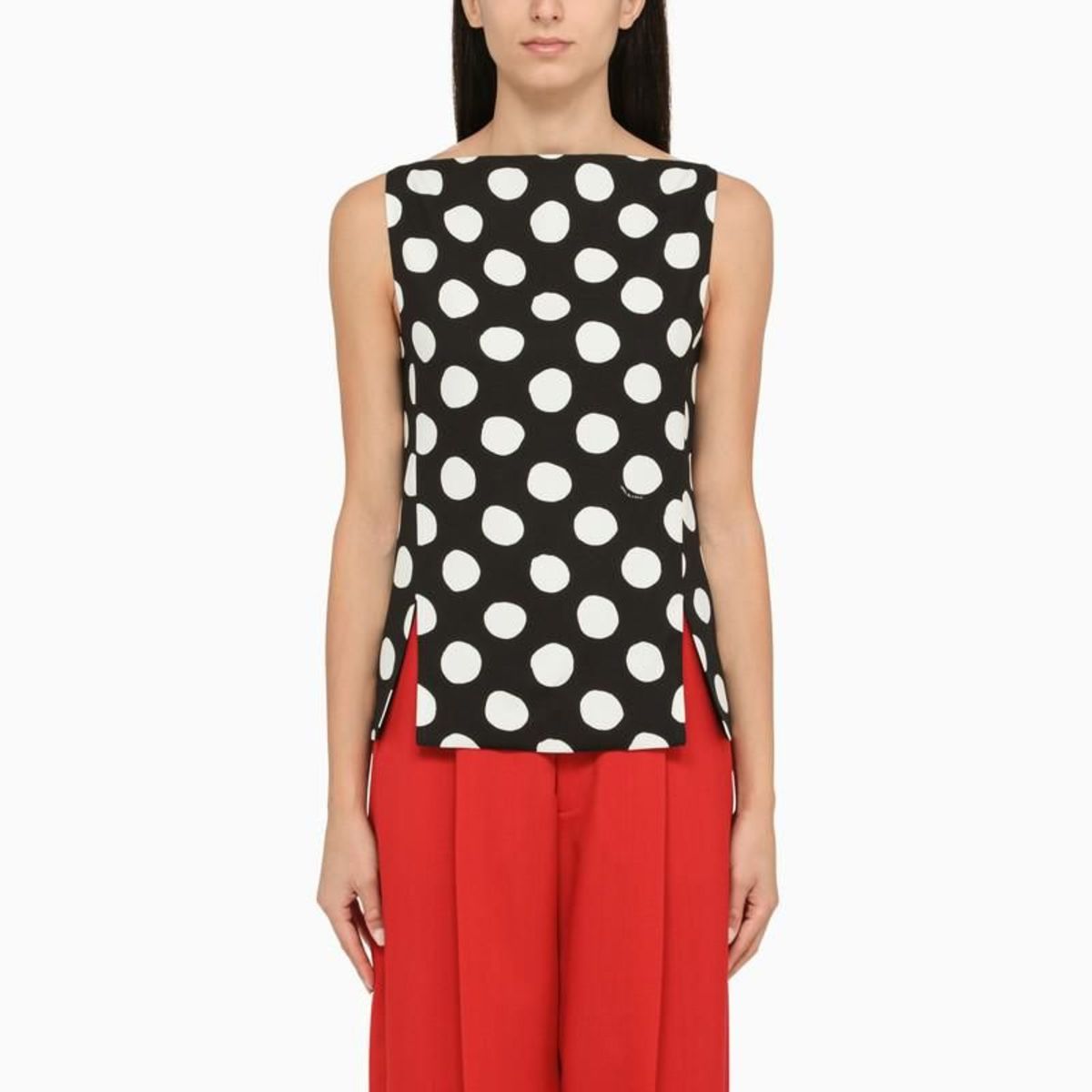 【送料&関税込】Marni Polka Dot Vest Black Polka Dot Vest by Marni on Sale