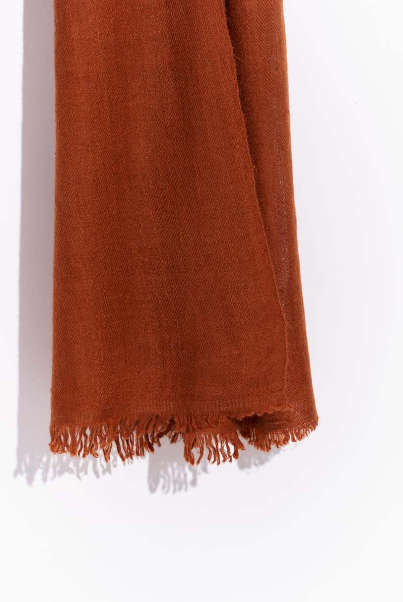 World Of Crow Cashmere Stole - Toasted Brown