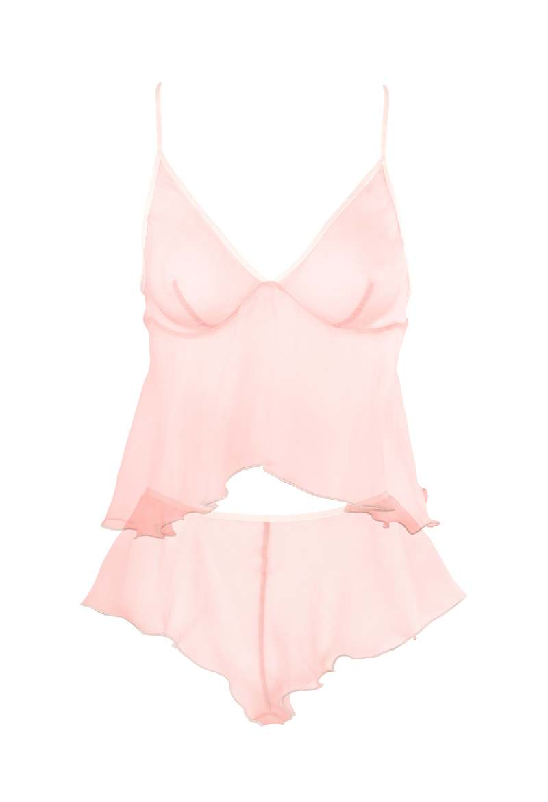 Lorette Lingerie  Folie Silk Set  Ballet - Pink