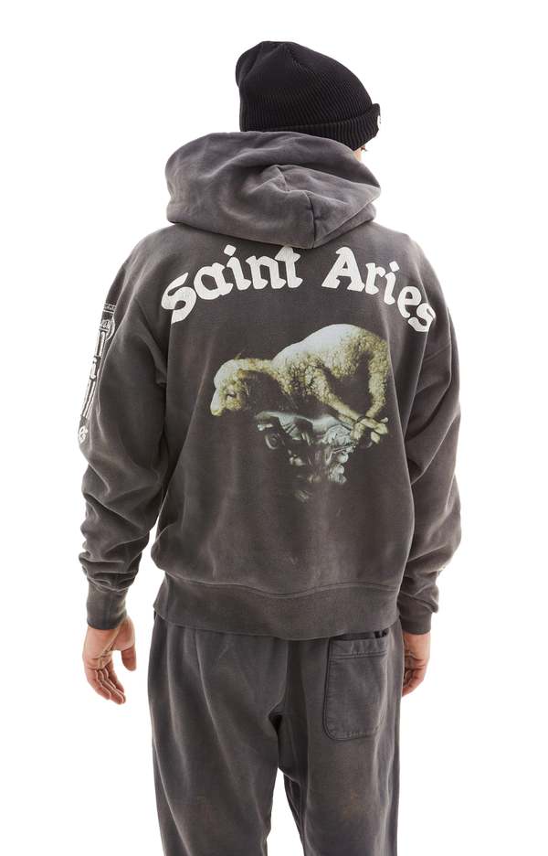 Saint Michael St. Aries Hoodie - Black | Garmentory