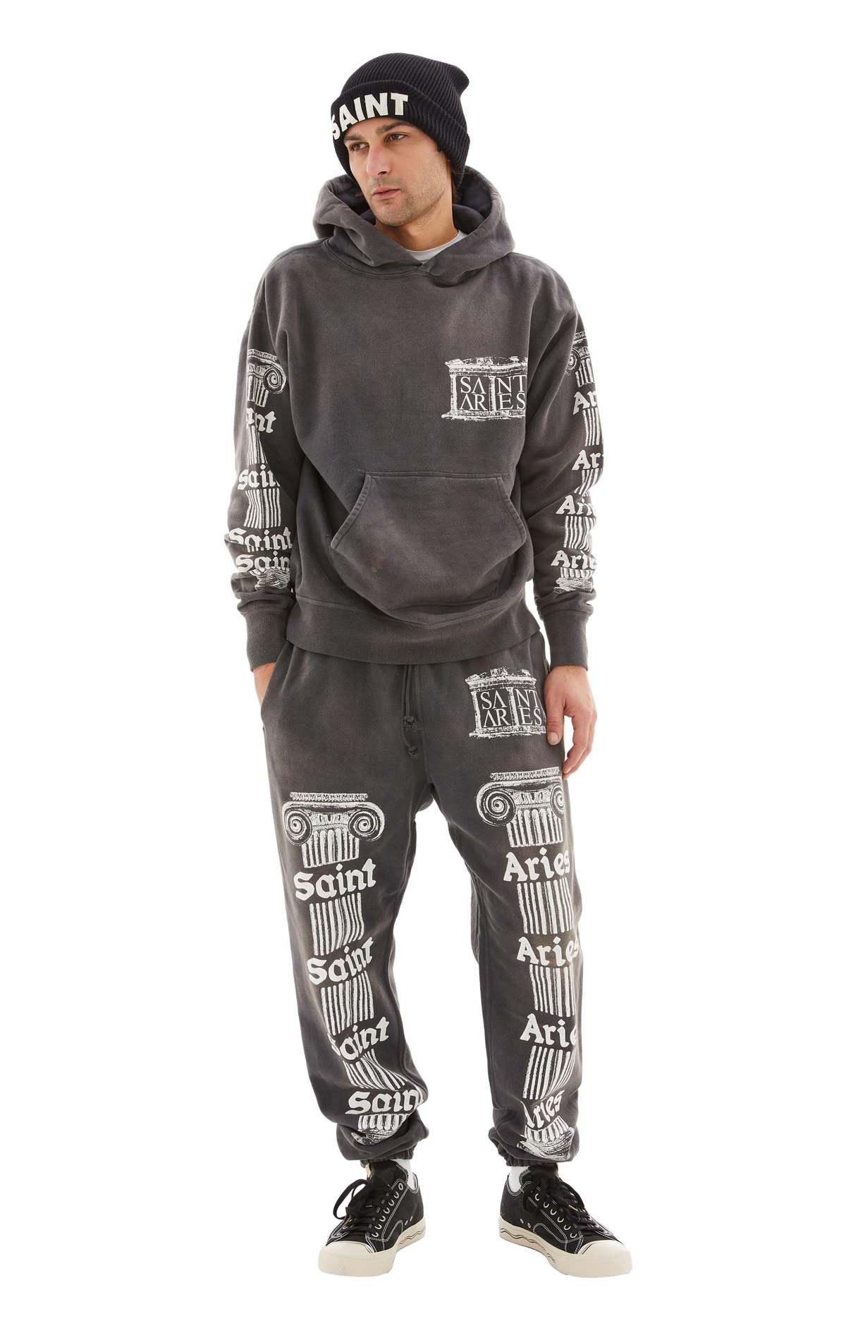 Saint Michael St. Aries Hoodie - Black | Garmentory