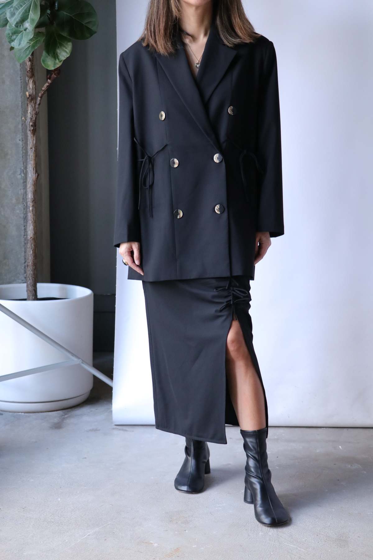 Ganni-Drapey-Melange-Oversized