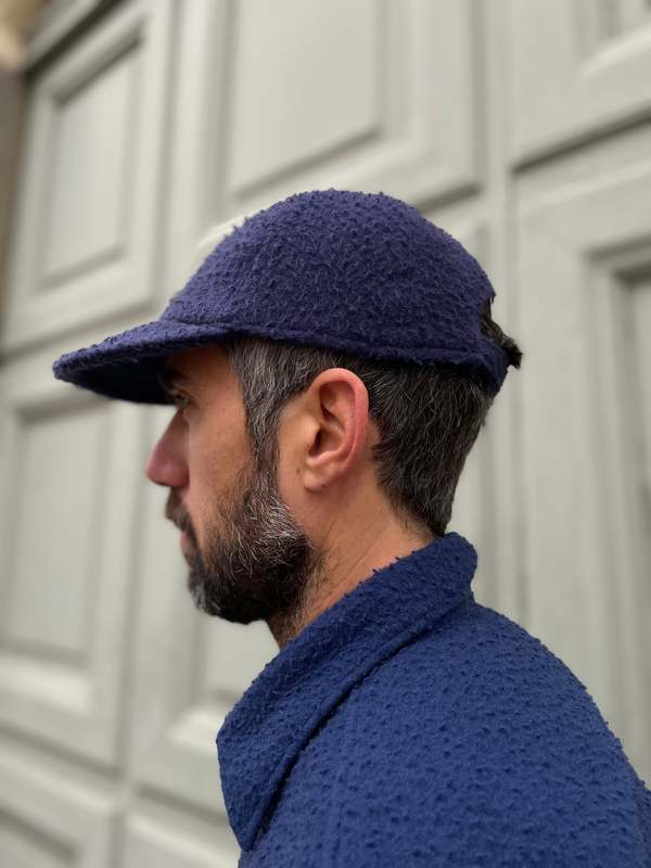 Fresh Casentino Wool Cricket Cap - Navy Blue | Garmentory