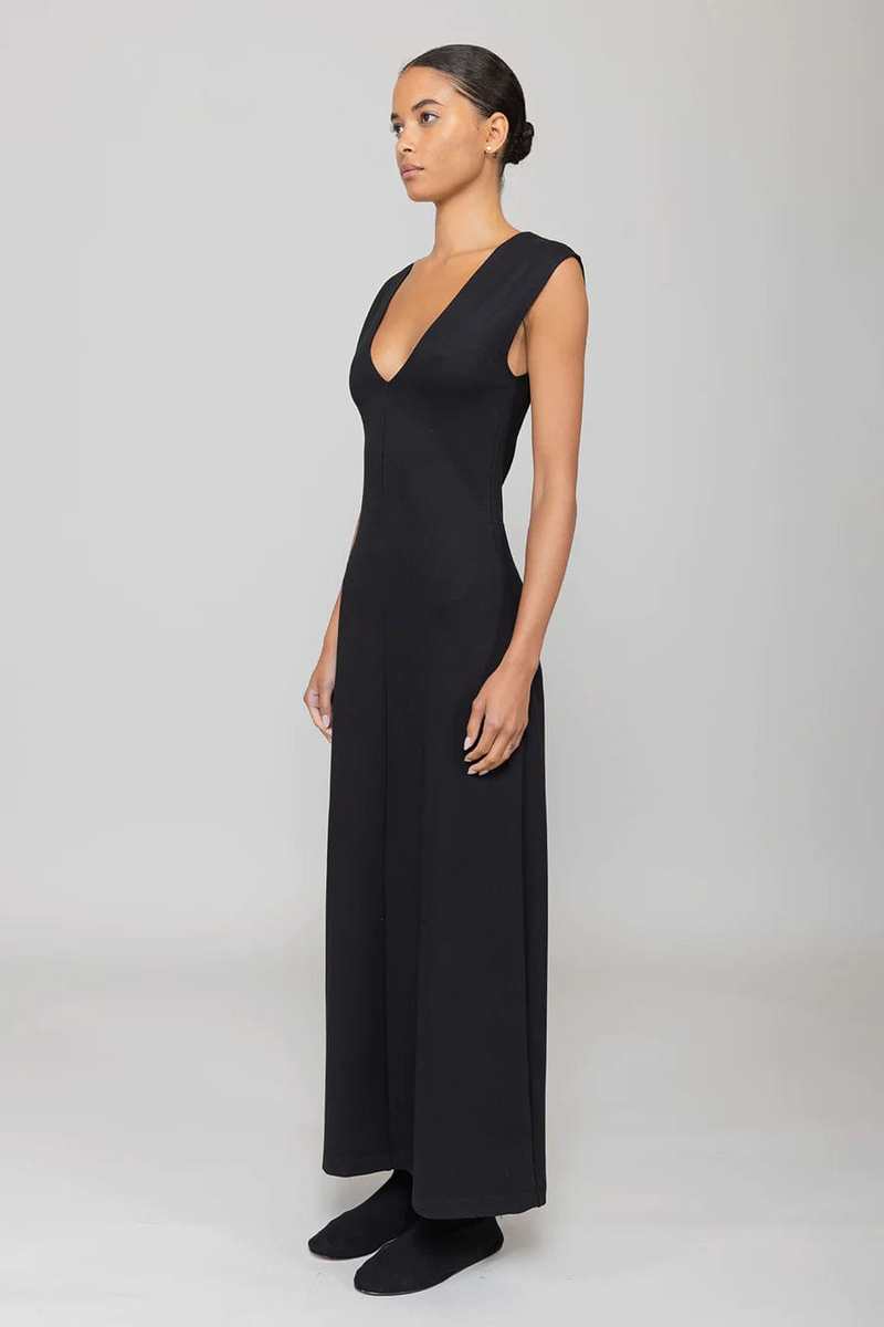 leset rio maxi dress LESET Rio One-shoulder Stretch-jersey Maxi Dress - Women - Black Dresses