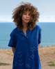 World of Crow Relaxed fit shirt-dress - Cobalt Blue - Thumbnail 3