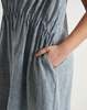 World of Crow Organic Midi Dress - Indigo - Thumbnail 9