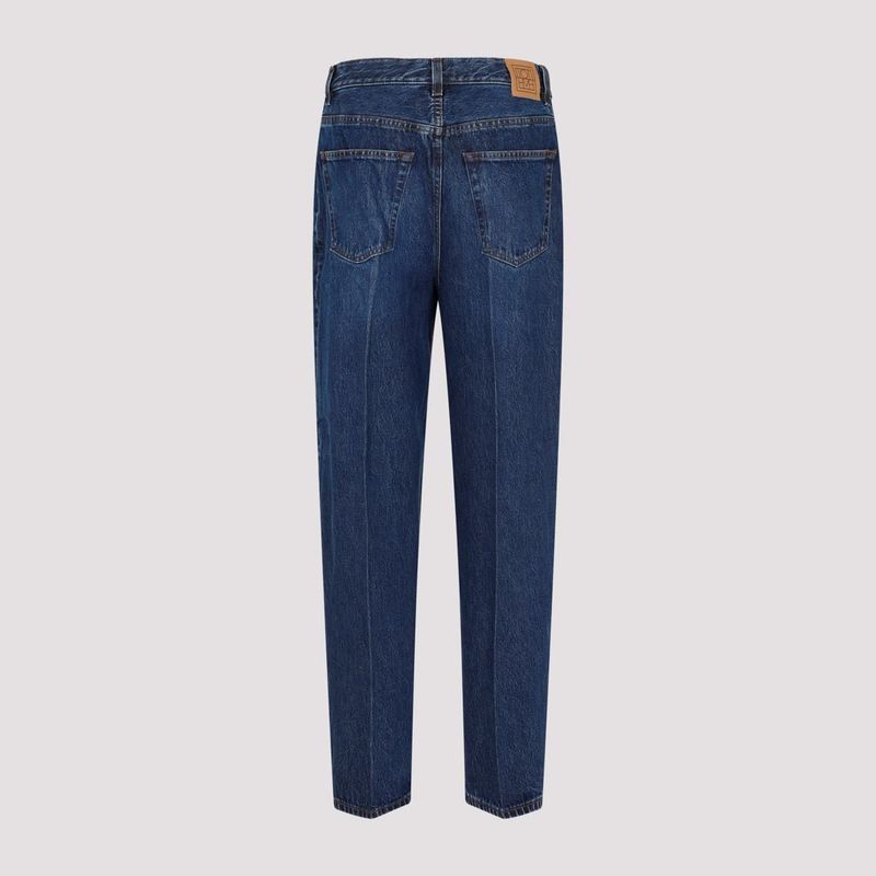 TOTME WIDE TAPERED LEG DENIM JEANS | Garmentory