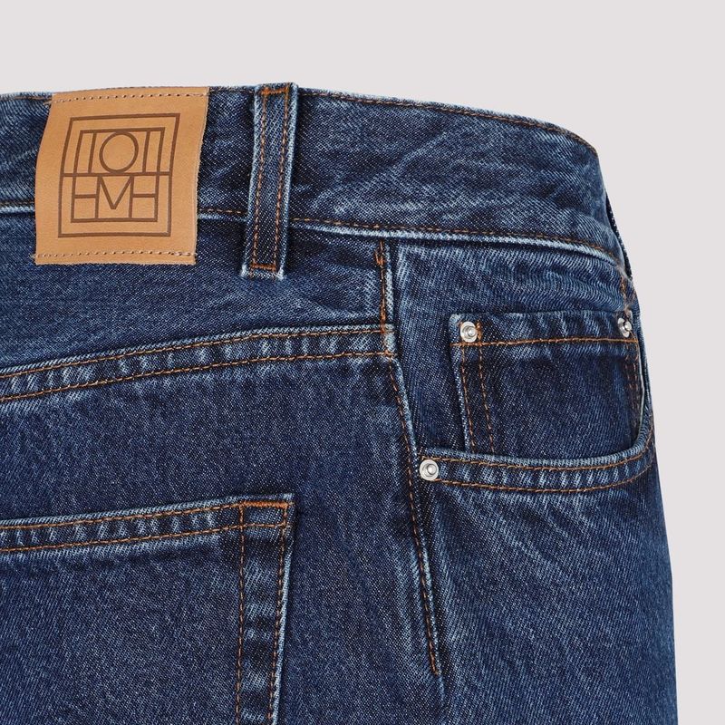 TOTME WIDE TAPERED LEG DENIM JEANS | Garmentory