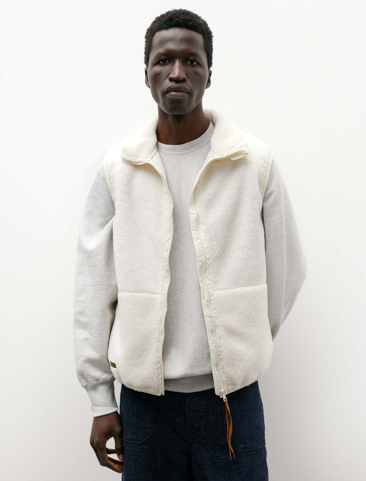 WhiteMountaineering 23AW BOA FLEECE VEST White Mountaineering®︎ Khaki Boa Vest White Mountaineering