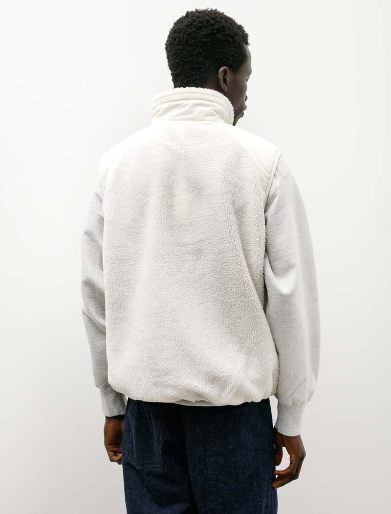 Orslow Boa Fleece Vest - Ecru | Garmentory
