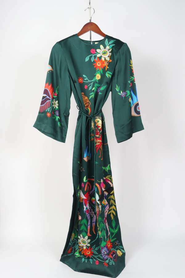 formal green dresses for women Alemais Evergreen Shirt Dress main image 0
