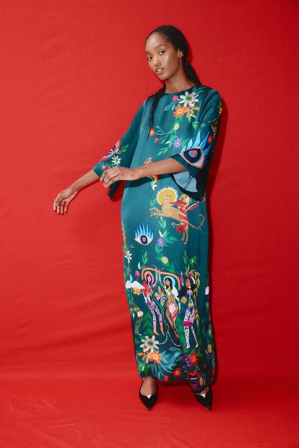 Alemais Agatha Midi Dress - Green