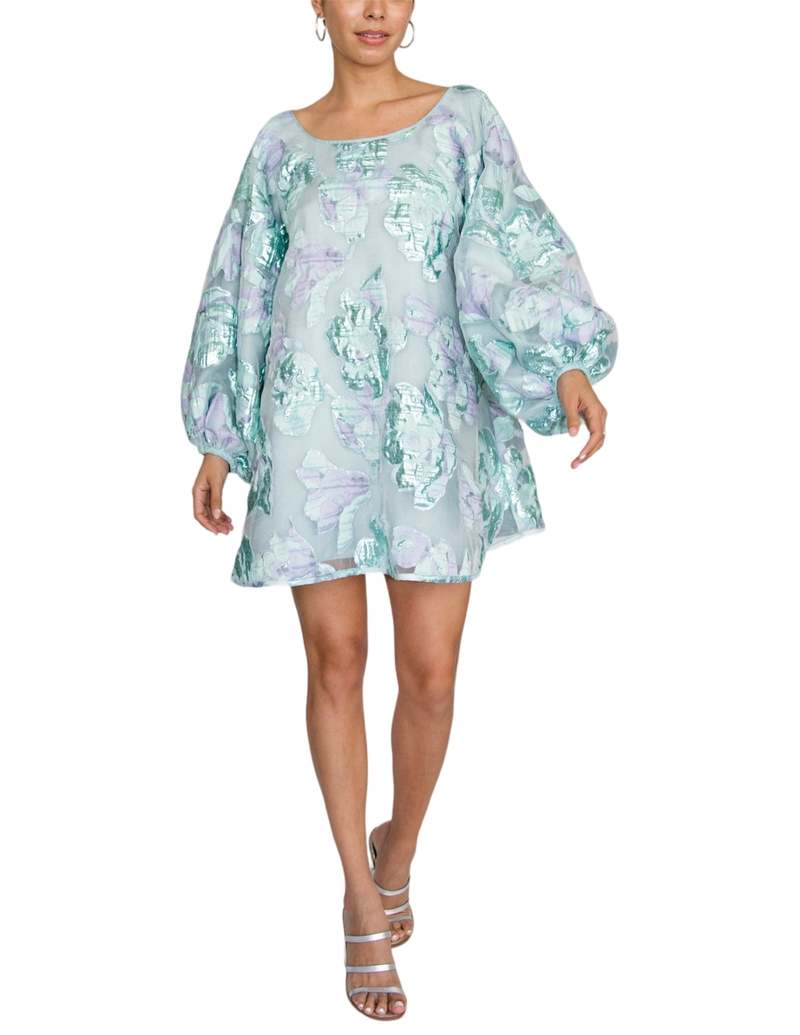 arianne elmy organza good luck dress Sky Blue Magnolia Floral Good Luck Dress, XXL +3" / Sky Blue Magnolia Floral