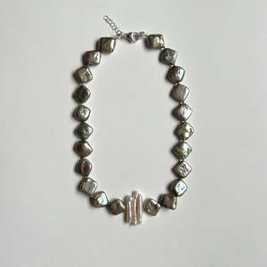 Moon Square Venus Diamond Necklace - Green Garmentory