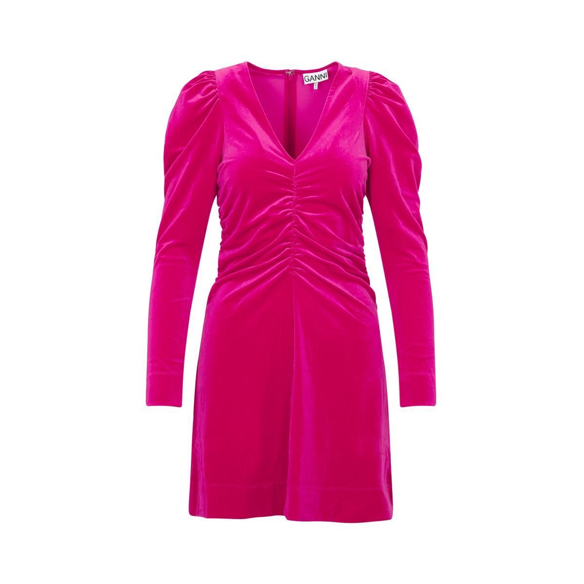 GANNI VELVET MINI DRESS | Garmentory