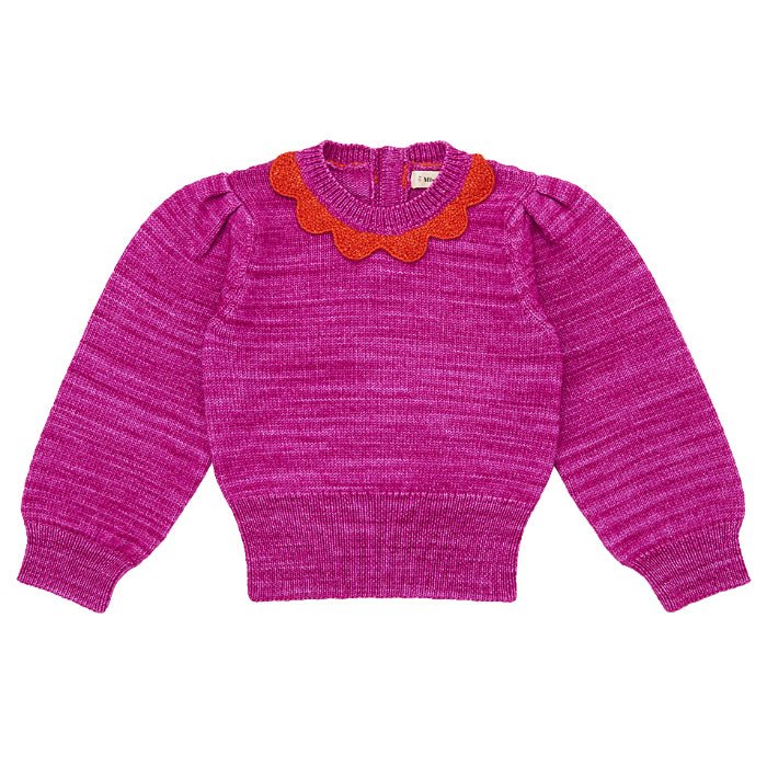 Misha & Puff Child Ellie Pullover Sweater Fuchsia | Garmentory