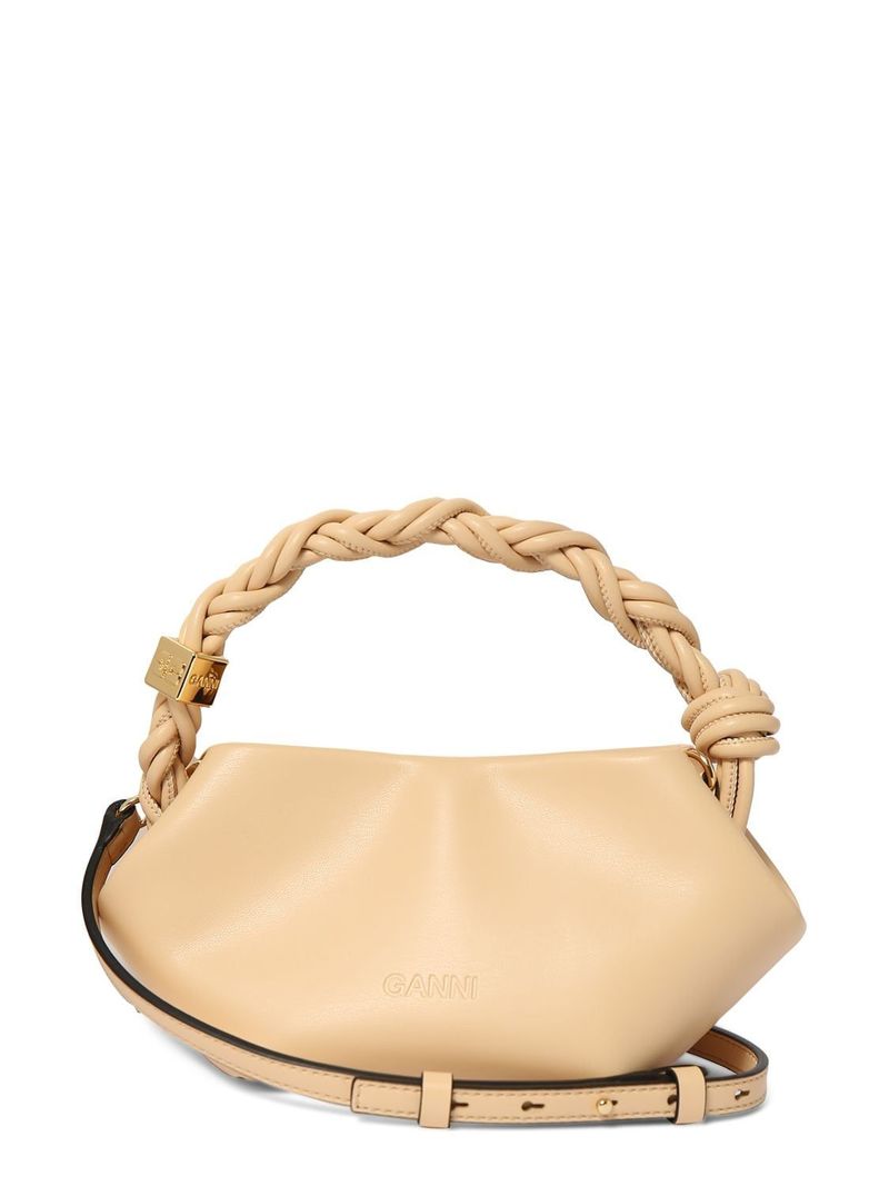 関税込み】Bou Crossbody Bag - Ganni - Leather - Beige