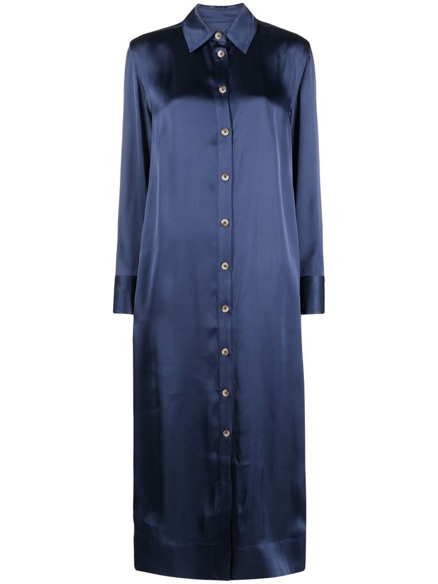 LouLou Studio LONG SLEEVES DRESS CLOTHING - Blue | Garmentory