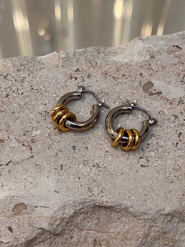 【ELLE掲載】 Laura Lombardi Two Tone Fillia Earrings ピアス Two Tone Fillia Earrings – lauralombardi